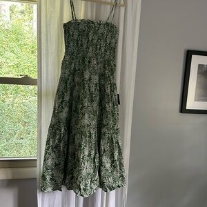 Green floral Lulus dress